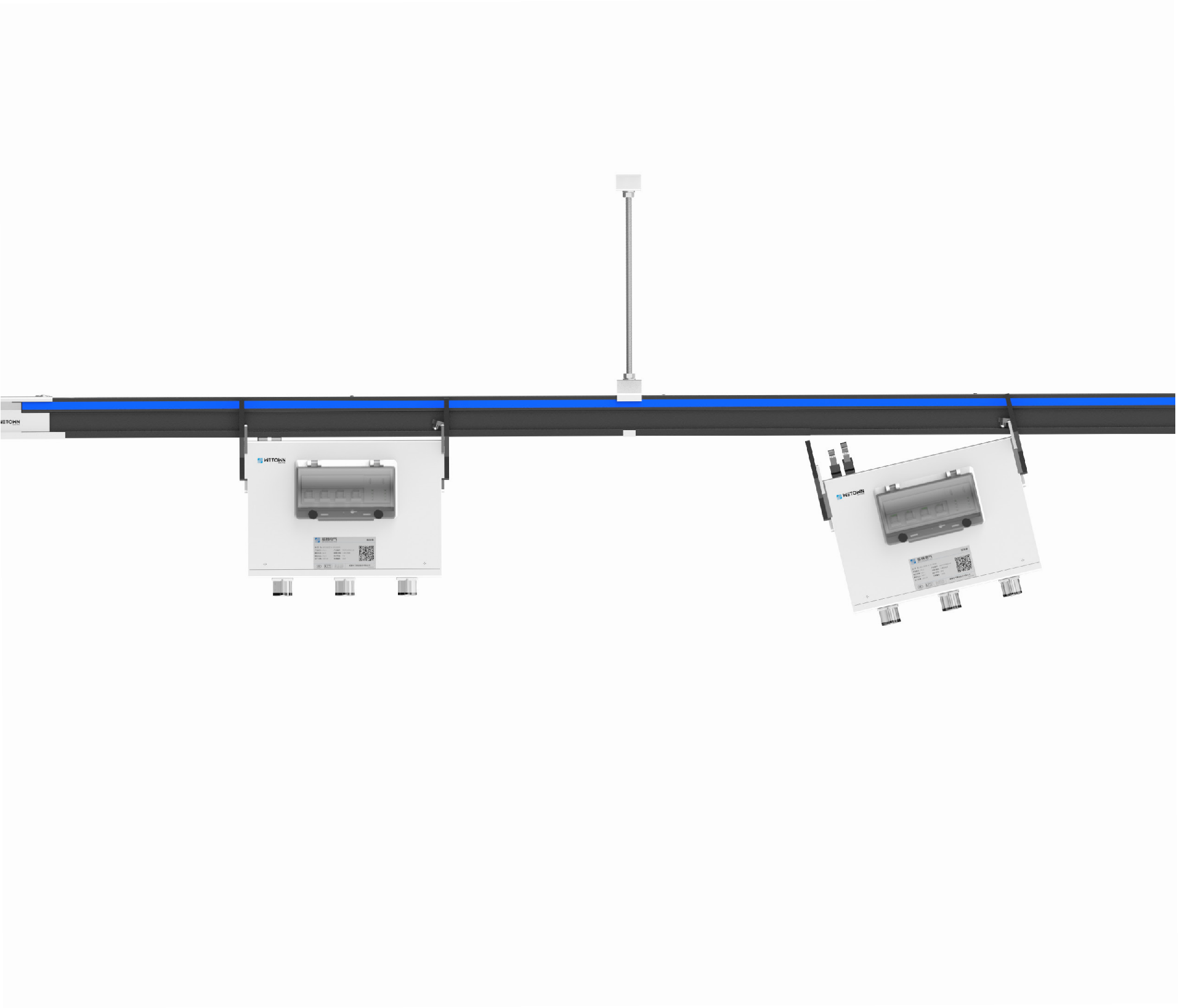 Sliding-rail intelligent busbar